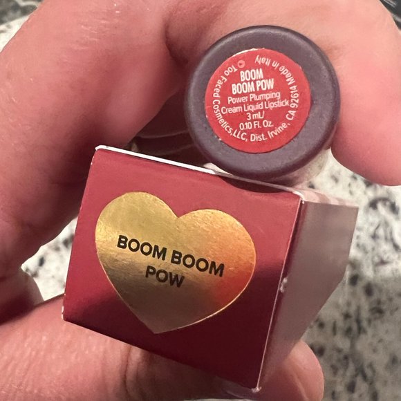 NWB Too Faced Lip Injection Liquid Lipstick Boom Boom Pow - Picture 2 of 3